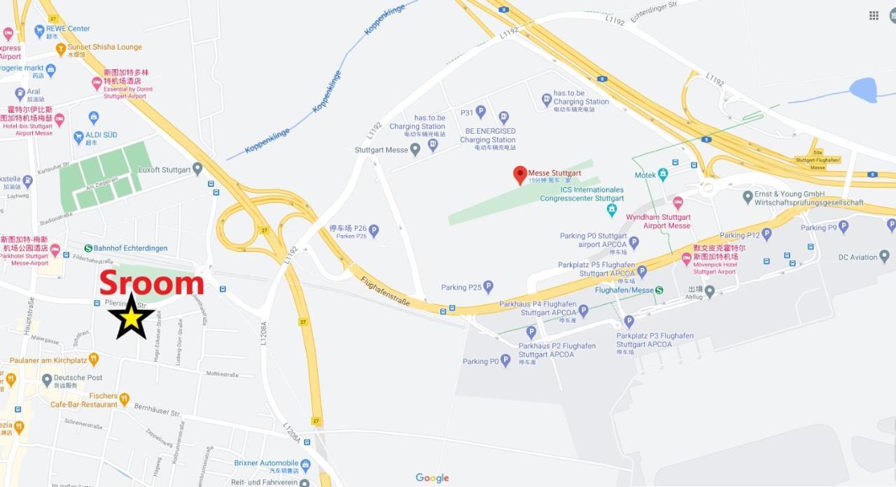 Sroom Stuttgart Flughafen Messe Лайнфелден-Ехтердинген Екстериор снимка